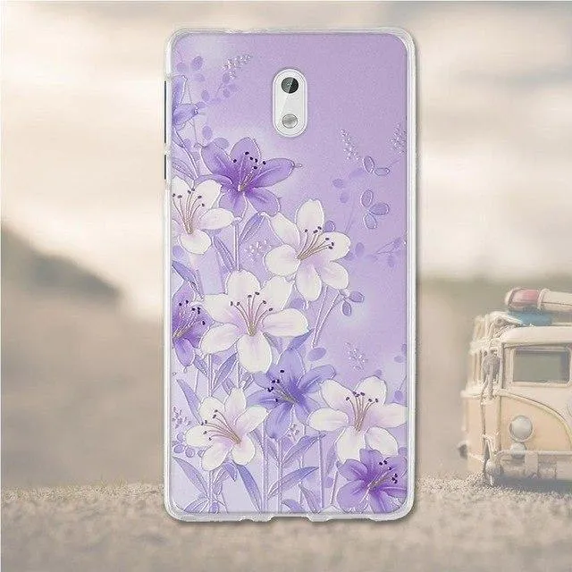 Silicone Cover For Nokia 3 Case Cover Coque For 3D Relief Drawing Soft TPU Coque For Nokia 3 Cover 5.0 Inches Mobile Phone Bag