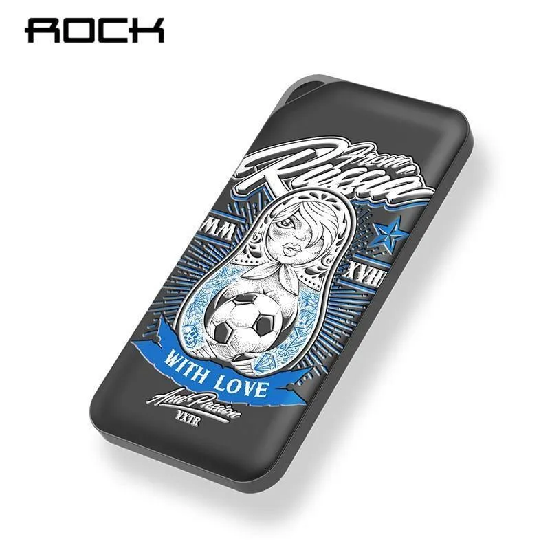 ROCK 2018 Power Bank 10000mAh für Xiaomi Portable External Battery Pack Powerbank USB-Ladegerät