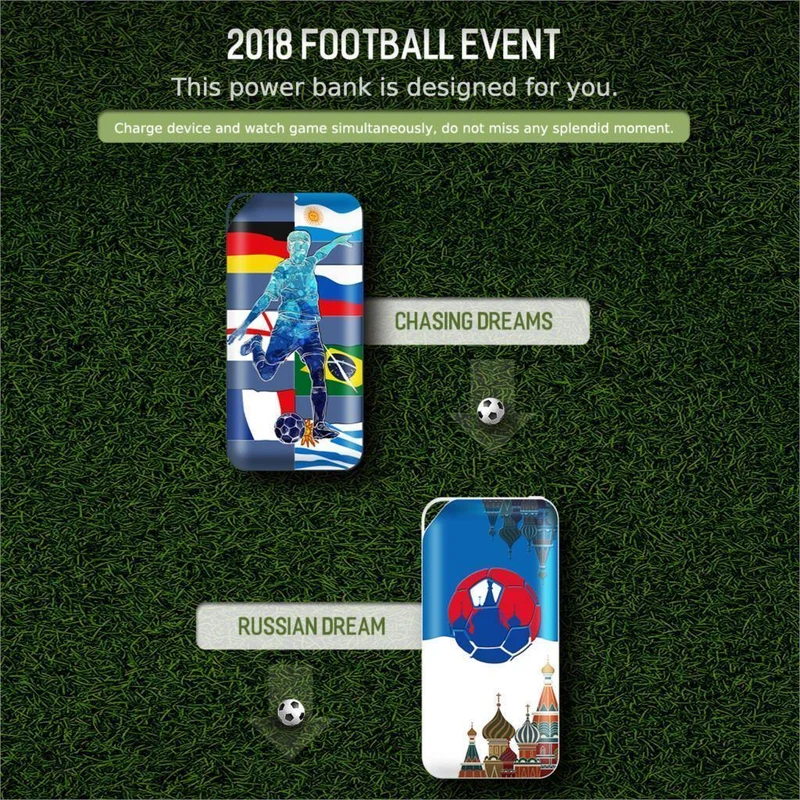 ROCK 2018 Power Bank 10000mAh für Xiaomi Portable External Battery Pack Powerbank USB-Ladegerät