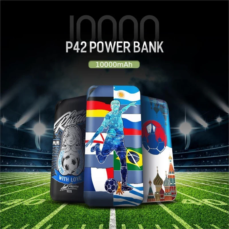 ROCK 2018 Power Bank 10000mAh für Xiaomi Portable External Battery Pack Powerbank USB-Ladegerät