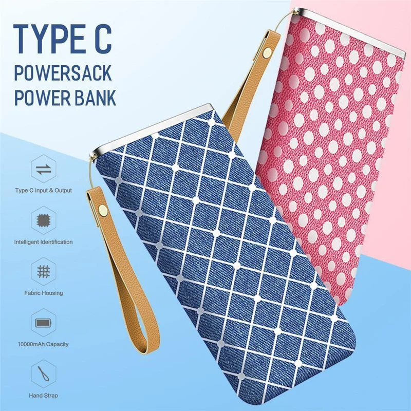 ROCK Power Bank 10000 mAh Typ C Schnellladung Pover Tragbares externes Ladegerät Powerbank für iPhone Samsung Xiaomi