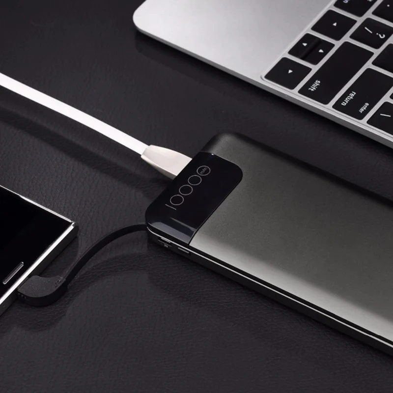 ROCK Schnellladung Powerbank 10000mAh 5V / 9V / 12V Smart QC 3.0 Powerbank mit Digitalanzeige TYP C Tragbare externe Batterie