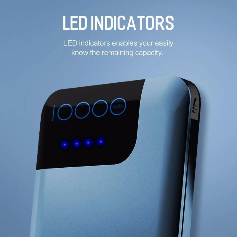 ROCK Schnellladung Powerbank 10000mAh 5V / 9V / 12V Smart QC 3.0 Powerbank mit Digitalanzeige TYP C Tragbare externe Batterie