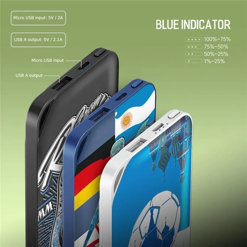 ROCK 2018 Slim Power Bank 10000 mAh für World Powerbank 2.1 A Ausgang Externer Akku Tragbares Ladegerät für iPhone Samsung