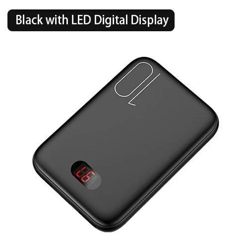 Power Bank für xiaomi mi iPhone, USAMS Mini Pover Bank 10000mAh LED-Anzeige Powerbank Externer Akku Poverbank Schnellladung