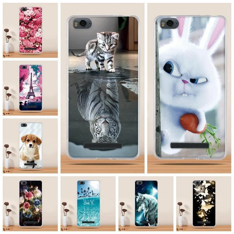 TPU Case For Xiaomi Mi4c Case Cover Silicone Coque for Xiaomi Mi 4c Mi4i Case Cover Fundas For Xiaomi Mi 4i Mi 4c Cover cute Cat