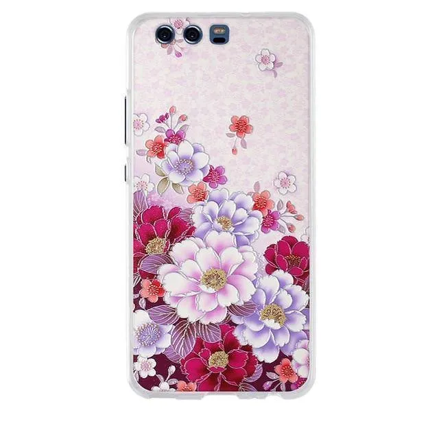 Huawei P10 Case Cover 3D Soft TPU for huawei P10 P 10 Cover Case Silicone Mobile Phone Bags For huawei P10 5.1" Phone Case