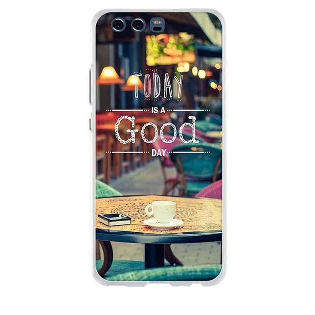 Huawei P10 Case Cover 3D Soft TPU for huawei P10 P 10 Cover Case Silicone Mobile Phone Bags For huawei P10 5.1" Phone Case