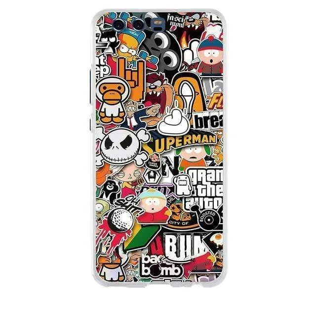 Huawei P10 Case Cover 3D Soft TPU for huawei P10 P 10 Cover Case Silicone Mobile Phone Bags For huawei P10 5.1" Phone Case