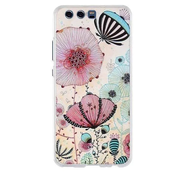 Huawei P10 Case Cover 3D Soft TPU for huawei P10 P 10 Cover Case Silicone Mobile Phone Bags For huawei P10 5.1" Phone Case