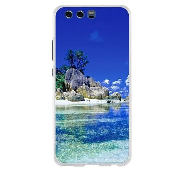 Huawei P10 Case Cover 3D Soft TPU for huawei P10 P 10 Cover Case Silicone Mobile Phone Bags For huawei P10 5.1" Phone Case