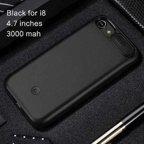 USAMS Akkuladegeräte für iPhone 6 6s 7 8 Plus 3000/4200 mAh Power Bank Case Ultra Slim Externes Pack Backup-Ladegerät