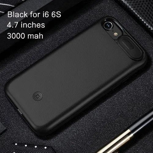 USAMS Akkuladegeräte für iPhone 6 6s 7 8 Plus 3000/4200 mAh Power Bank Case Ultra Slim Externes Pack Backup-Ladegerät