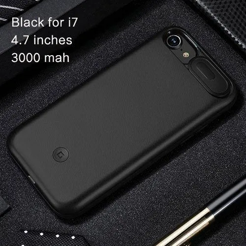 USAMS Akkuladegeräte für iPhone 6 6s 7 8 Plus 3000/4200 mAh Power Bank Case Ultra Slim Externes Pack Backup-Ladegerät