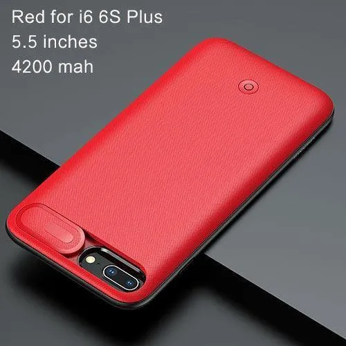 USAMS Akkuladegeräte für iPhone 6 6s 7 8 Plus 3000/4200 mAh Power Bank Case Ultra Slim Externes Pack Backup-Ladegerät