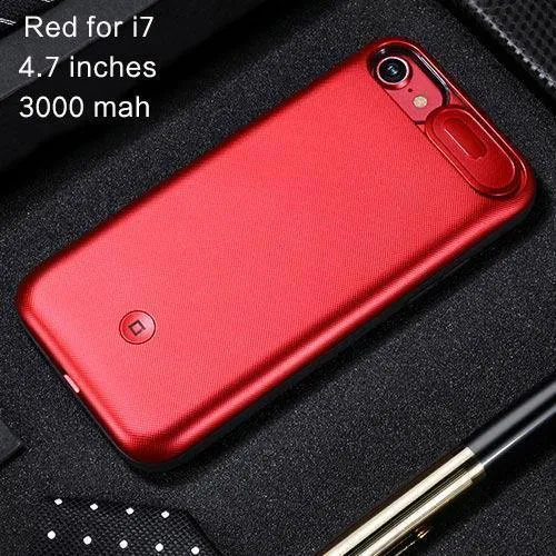 USAMS Akkuladegeräte für iPhone 6 6s 7 8 Plus 3000/4200 mAh Power Bank Case Ultra Slim Externes Pack Backup-Ladegerät