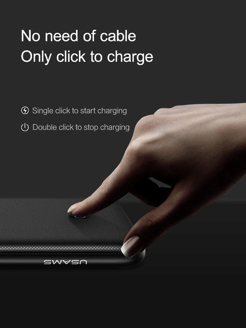 USAMS Akkuladegeräte für iPhone 6 6s 7 8 Plus 3000/4200 mAh Power Bank Case Ultra Slim Externes Pack Backup-Ladegerät
