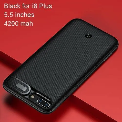 USAMS Akkuladegeräte für iPhone 6 6s 7 8 Plus 3000/4200 mAh Power Bank Case Ultra Slim Externes Pack Backup-Ladegerät