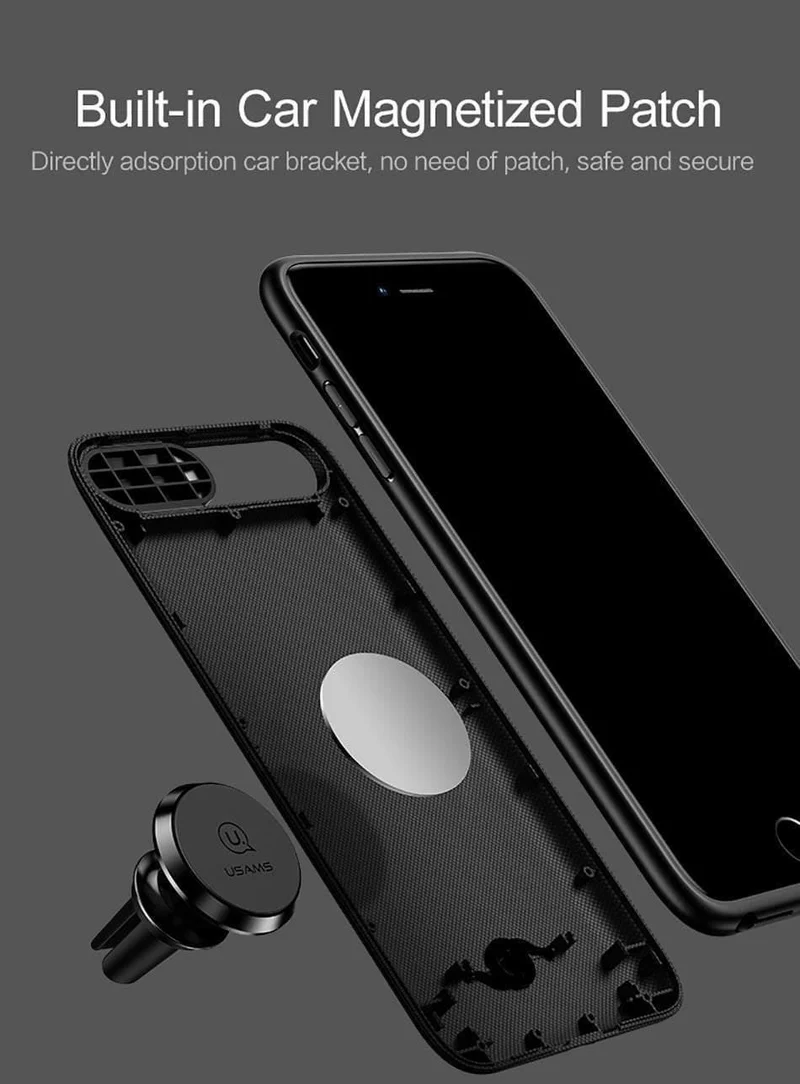 USAMS Akkuladegeräte für iPhone 6 6s 7 8 Plus 3000/4200 mAh Power Bank Case Ultra Slim Externes Pack Backup-Ladegerät