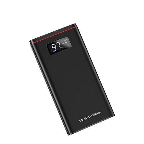 Schnellladegerät Power Bank PD QC 3.0 18 W digitales LED-Display 10000 mAh Powerbank USAMS 9 V/2 A 5 V/3 A externer Akku USB C Poverbank
