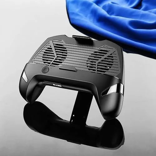 USAMS Handy-Spiel-Kühlgriff, Telefonhalter, Doppellüfter, Telefon-Spiel-Kühlkörper, Lade-Powerbank, Rauschunterdrückung, Gamepad