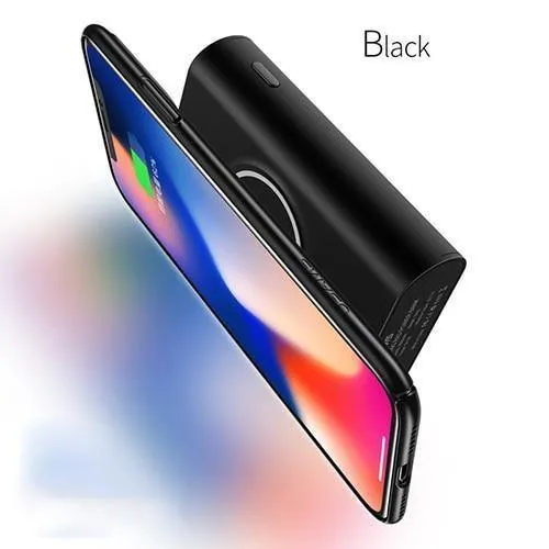 Power Bank Qi Kabelloses Ladegerät, USAMS 5V2A Dual Ports Power Bank 8000mah Kabelloses Ladepad Externer Akku Telefon USB-Ladegerät