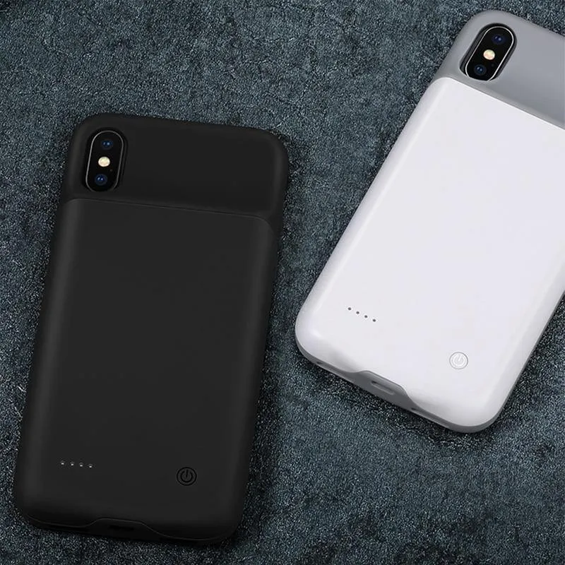 Für iPhone X 3200Ah Power Bank Case USAMS Akkuaufladung Ultra Slim Externes Pack Backup Tragbares Ladegerät Case für iPhone 10