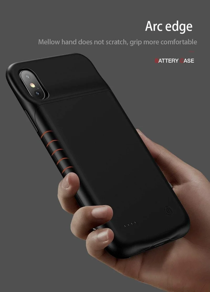 Für iPhone X 3200Ah Power Bank Case USAMS Akkuaufladung Ultra Slim Externes Pack Backup Tragbares Ladegerät Case für iPhone 10