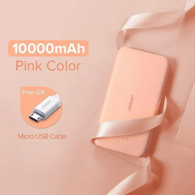 Ugreen Power Bank 20000 mAh Slim Powerbank für Xiaomi Mi 8 Tragbares externes Batterieladegerät für iPhone 7 8 X Dual USB Pover Bank