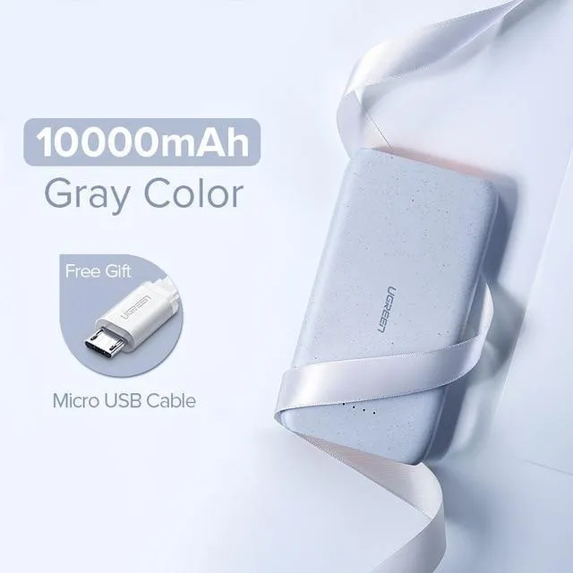 Ugreen Power Bank 20000 mAh Slim Powerbank für Xiaomi Mi 8 Tragbares externes Batterieladegerät für iPhone 7 8 X Dual USB Pover Bank