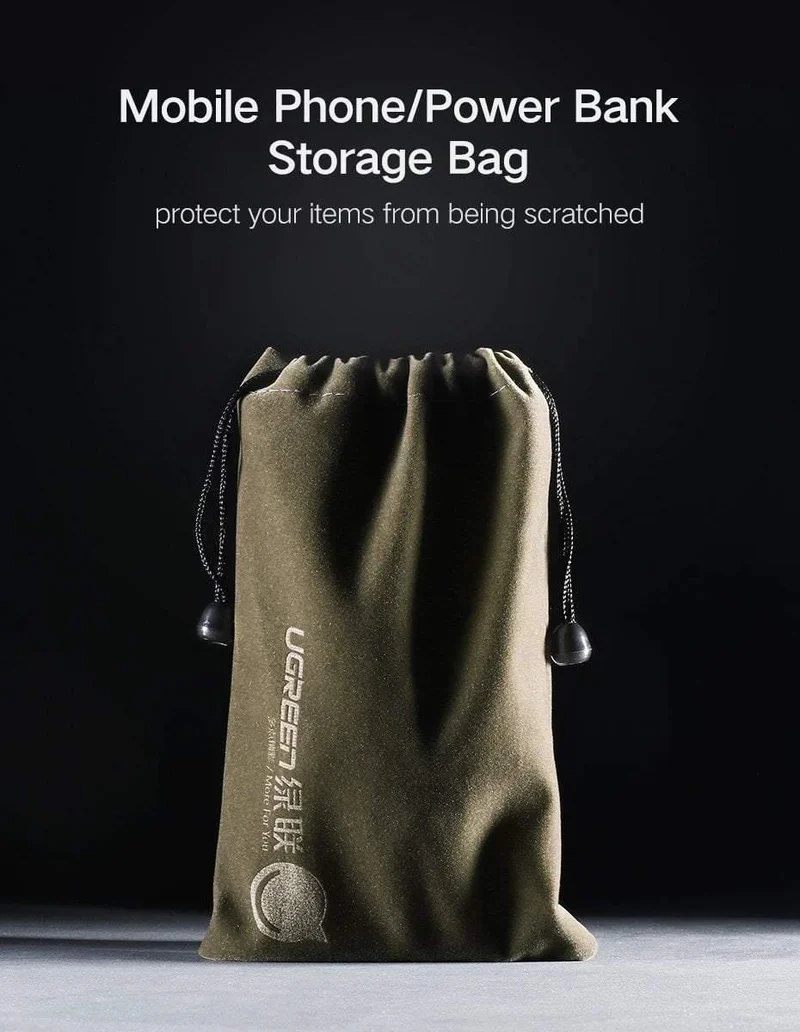 Ugreen power bank case handytasche für iphone samsung xiaomi huawei wasserdichte powerbank aufbewahrungstasche handy zubehör