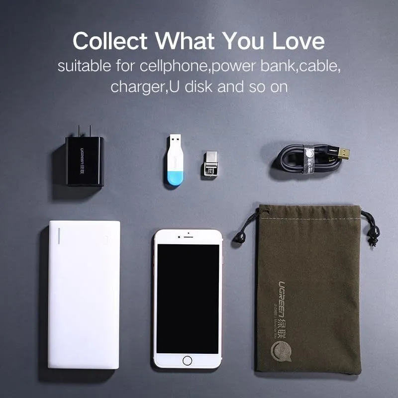 Ugreen power bank case handytasche für iphone samsung xiaomi huawei wasserdichte powerbank aufbewahrungstasche handy zubehör