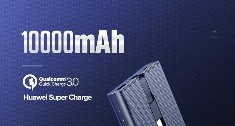 Ugreen 10000 mAh Power Bank 18 W Quick Charge 3.0 Powerbank Externe Batterie Ladegerät Pack Für Xiaomi Handy Typ C Poverbank