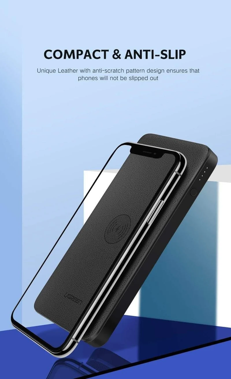 Ugreen 10000 mAh Qi Drahtlose Ladegerät Power Bank 18 W USB PD Powerbank Für iPhone X 8 MacBook Samsung S9 Externe Batterie Poverbank