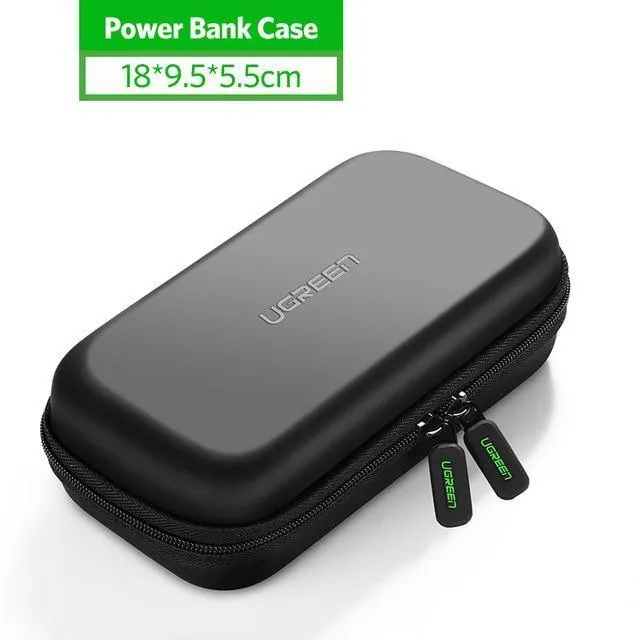 Ugreen Power Bank Case Hard Case Box für 2.5-Zoll-Festplatten-USB-Kabel Externer Speicher SSD HDD Case