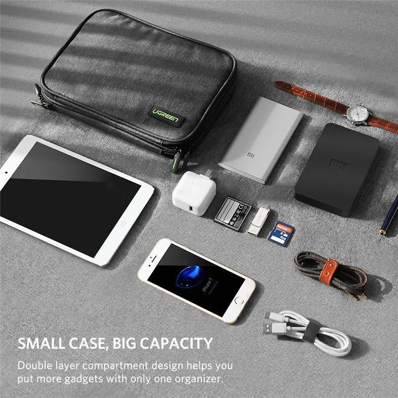 Ugreen Hard Case Power Bank Case Aufbewahrungsbox für iPad Mini iPhone SSD Tasche Externe Festplatte Disk Power Bank Case