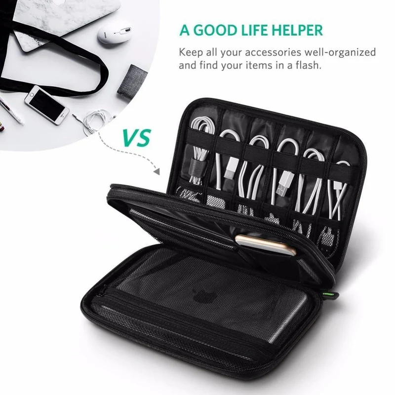 Ugreen Hard Case Power Bank Case Aufbewahrungsbox für iPad Mini iPhone SSD Tasche Externe Festplatte Disk Power Bank Case