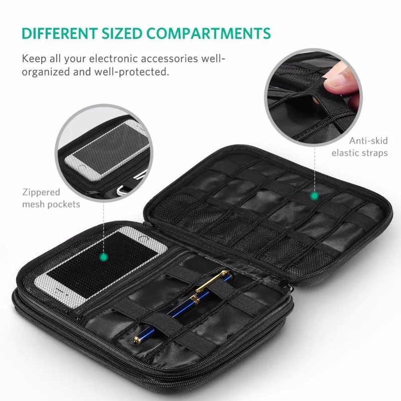 Ugreen Hard Case Power Bank Case Aufbewahrungsbox für iPad Mini iPhone SSD Tasche Externe Festplatte Disk Power Bank Case
