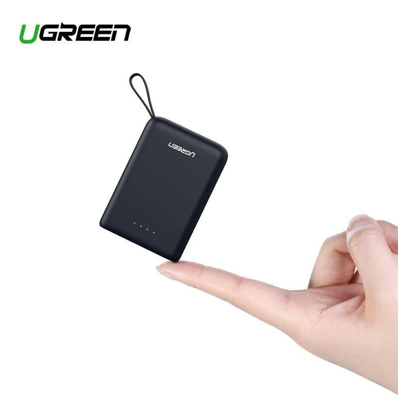 Ugreen Mini Power Bank 10000 mAh Ultra Slim PoverBank für Samsung S9 S8 Dual USB Powerbank Externer Akku Tragbares Ladegerät