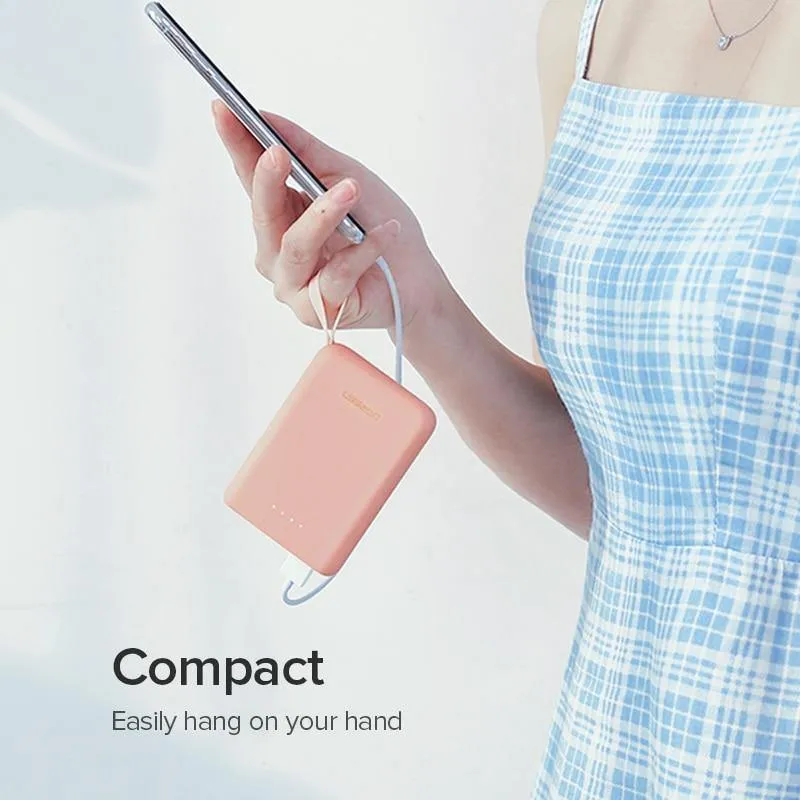 Ugreen Mini Power Bank 10000 mAh Ultra Slim PoverBank für Samsung S9 S8 Dual USB Powerbank Externer Akku Tragbares Ladegerät