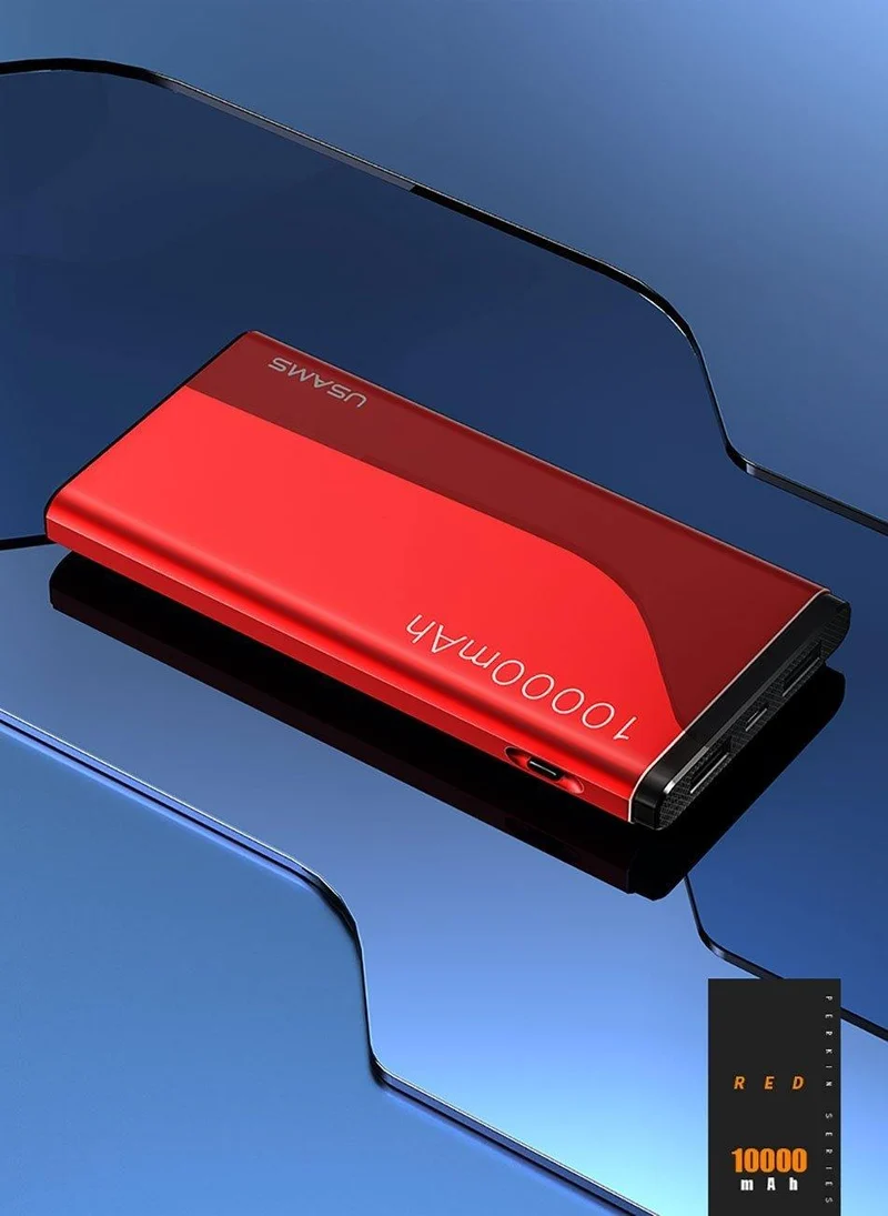 USAMS Power Bank 10000mAh Dual USB Handy Tragbares Ladegerät Powerbank Backup Externe Batterie