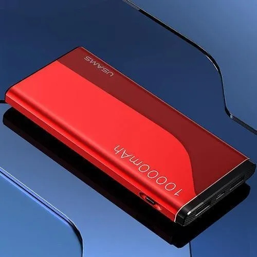 USAMS Power Bank 10000mAh Dual USB Handy Tragbares Ladegerät Powerbank Backup Externe Batterie