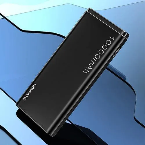 USAMS Power Bank 10000mAh Dual USB Handy Tragbares Ladegerät Powerbank Backup Externe Batterie