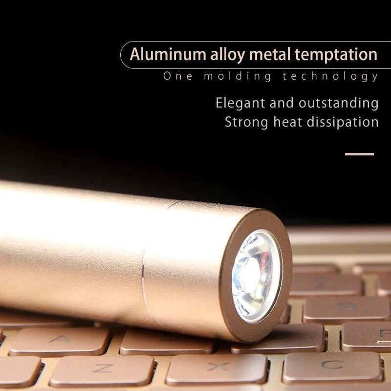 ORICO 2600mAh Externer Akku Portable Aluminium Power Bank für iPhone iPad Xiaomi Samsung LG Android mit SOS-Taschenlampe