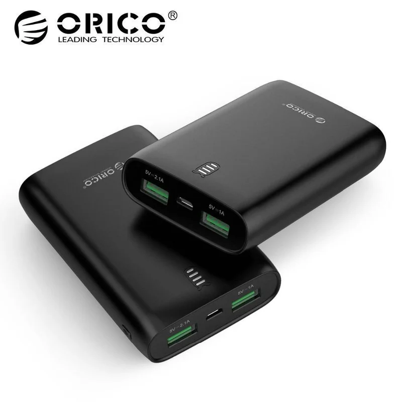 ORICO 6000mAh Power Bank Dual USB mit LED Anzeige Für iPhone Handy Externe Batterie Pack Mini Tragbare Power bank