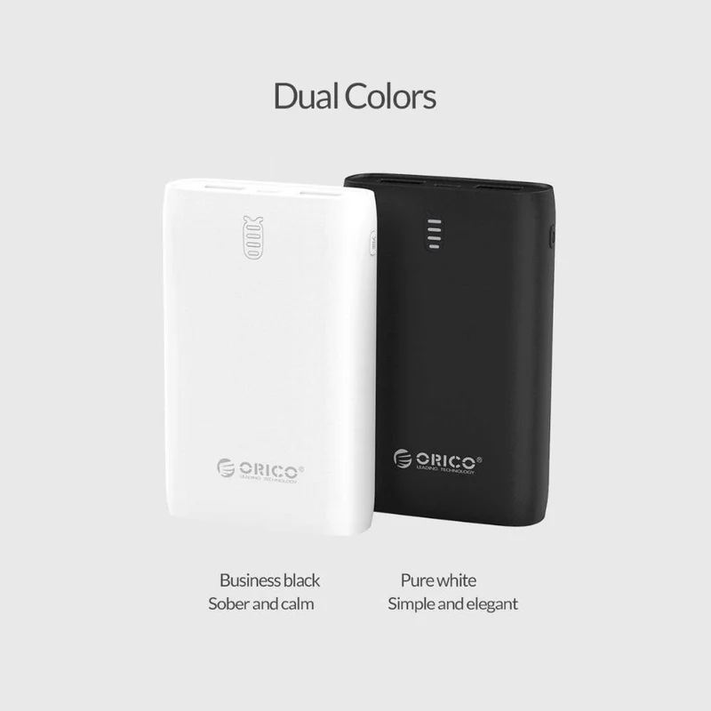 ORICO 6000mAh Power Bank Dual USB mit LED Anzeige Für iPhone Handy Externe Batterie Pack Mini Tragbare Power bank