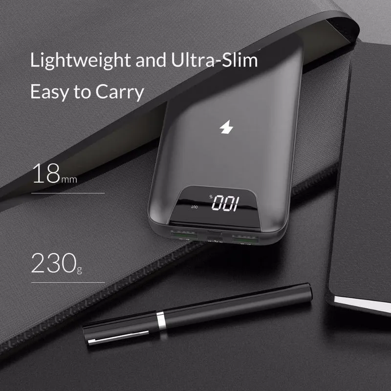 ORICO 10000 mAh Powerbank Drahtloses Laden Powerbank Externe Batterie Powerbank Mit LED-Anzeige für Handytablets