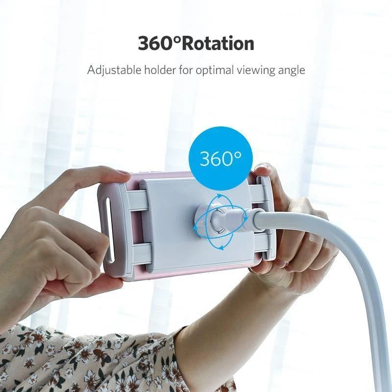Ugreen Handyhalter Ständer für iPhone 8X 360 Rotation Langarm Handyhalter für iPad Tablets 3.7-10.6 Zoll Lazy Holders