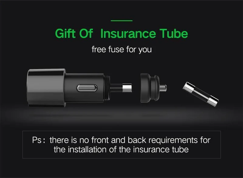 Ugreen Dual USB Autoladegerät Unterstützt Auto-Recorder Universelles Handy-Autoladegerät mit Expander-Ladegerät für iPhone 6S Samsung