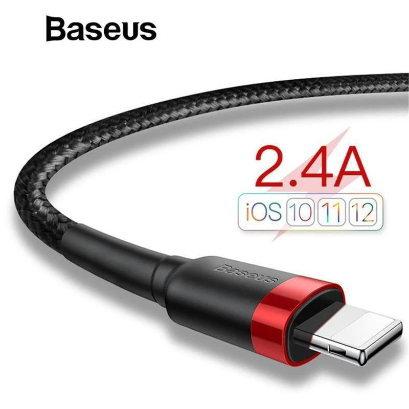 Baseus Classic USB-Kabel für iPhone xs max Ladegerät USB-Datenkabel für iPhone X 8 6 6s 2.4A USB-Ladekabel Adapter für Telefonkabel